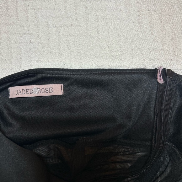 Jaded Rose exclusive one shoulder corset jumpsuit in black size 16. A-5 - Picture 10 of 10